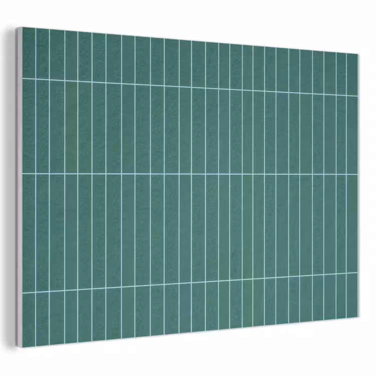 Patroon - Tegel - Saliegroen PET vilt klein 837 -3d