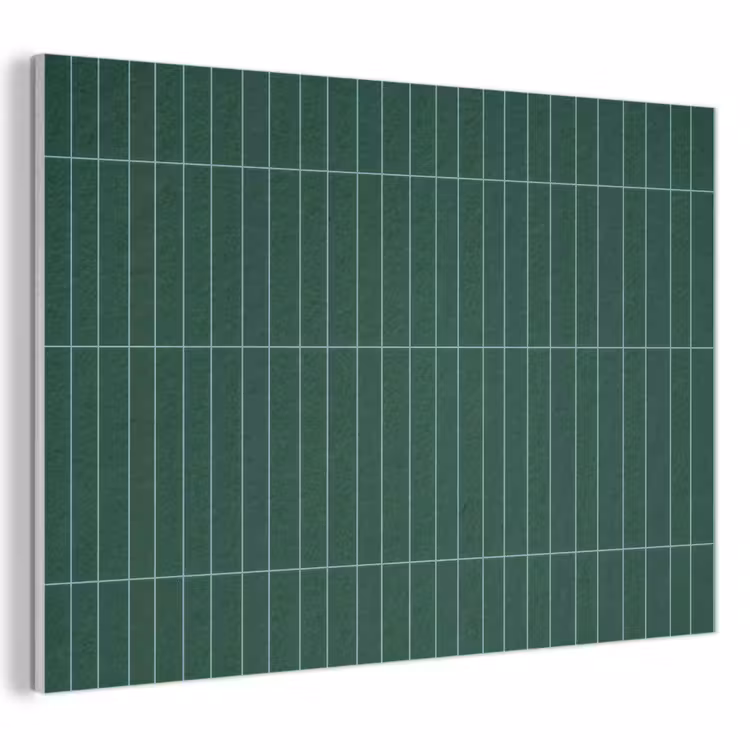 Patroon - Tegels - Donkergroen PET vilt klein 837 -3d