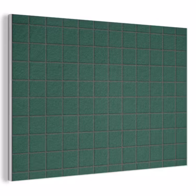 Patroon - Tegels - Dennen - Groen PET vilt klein 837 -3d