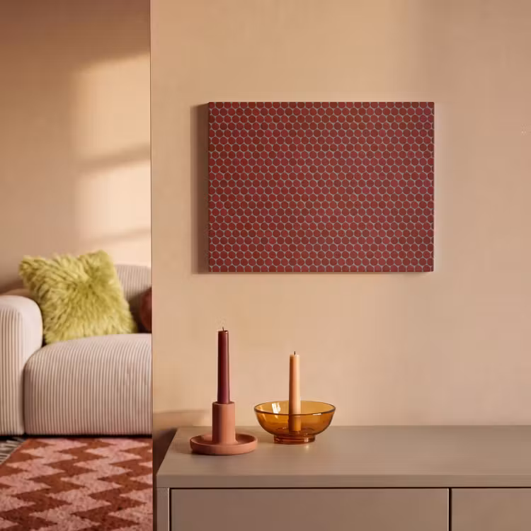 Penny - Mozaïek - Rond - Rood PET vilt klein 837 -sfeer1