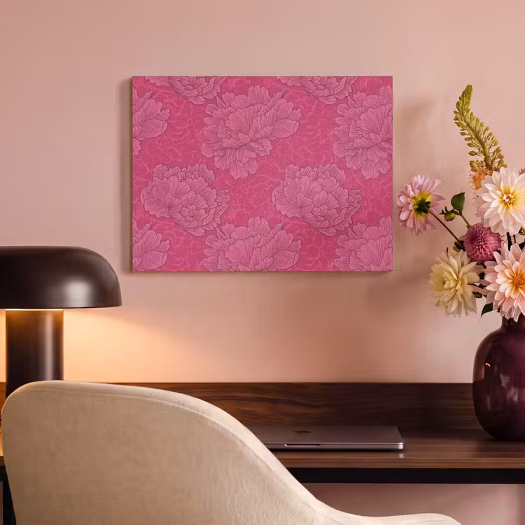 Pioenrozen - Energiek - Roze PET vilt klein 837 -sfeer3
