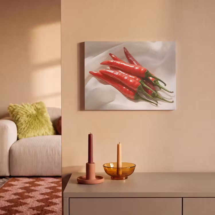 Acoustic Panel - Pepper - Red - Food - Peper - Rood - Eten PET vilt klein