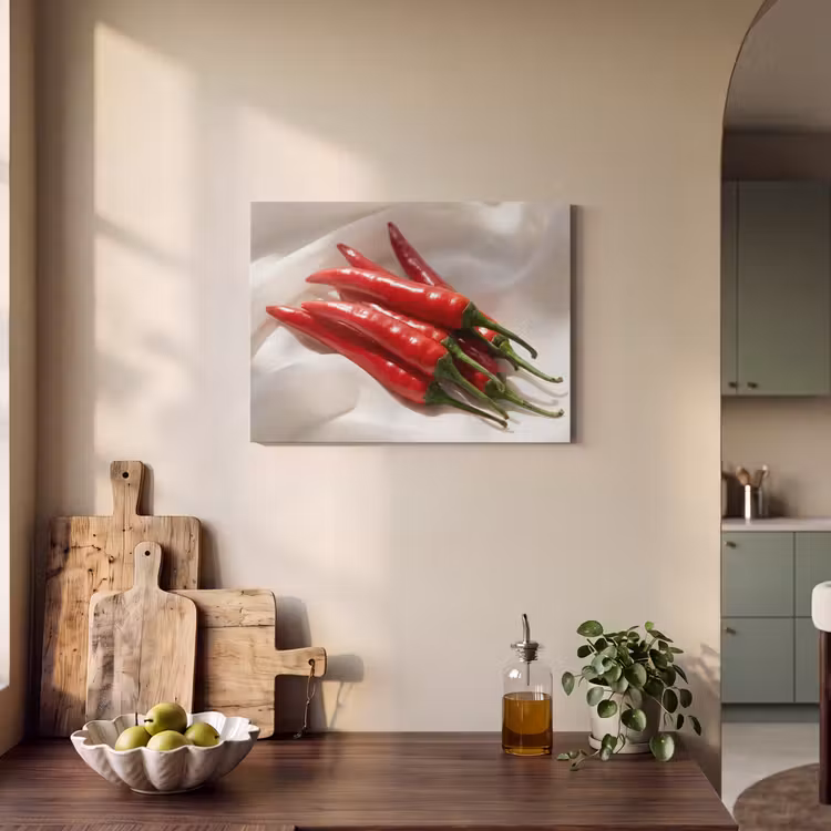 Acoustic Panel - Pepper - Red - Food - Peper - Rood - Eten PET vilt klein