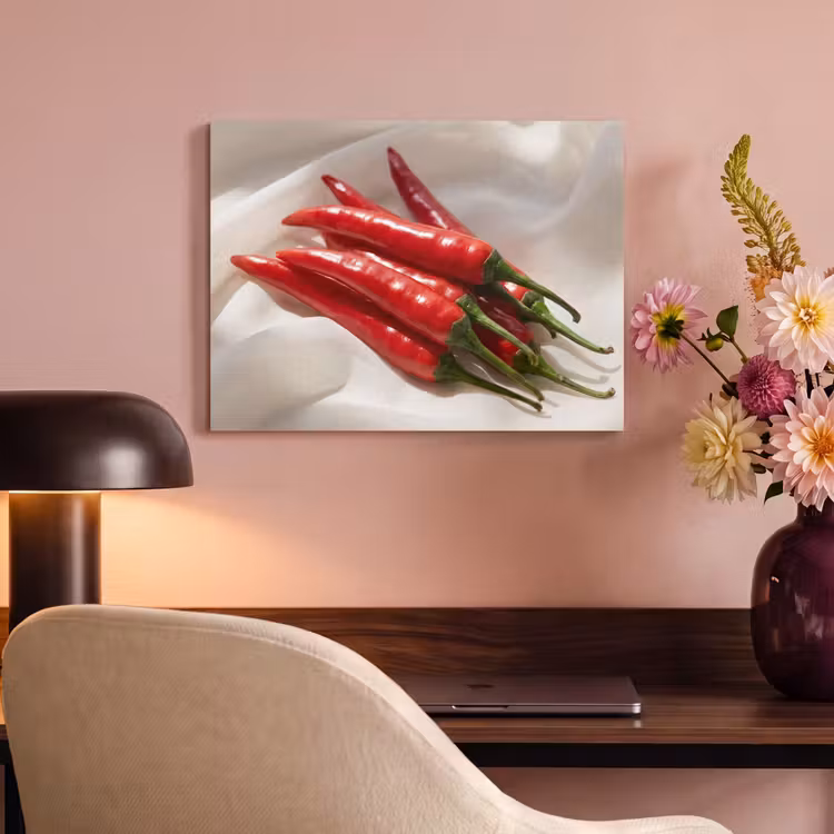 Acoustic Panel - Pepper - Red - Food - Peper - Rood - Eten PET vilt klein