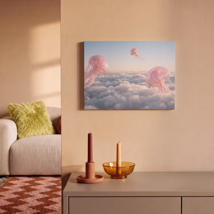 Acoustic Panel - Pink Animal - Clouds - Roze dier - Wolken PET vilt klein