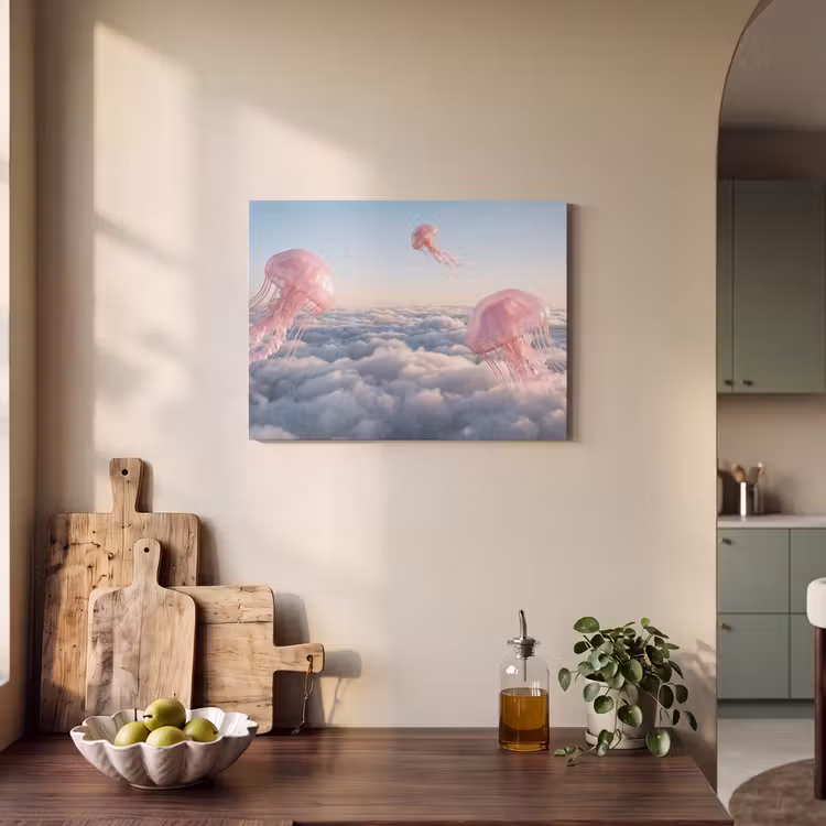 Acoustic Panel - Pink Animal - Clouds - Roze dier - Wolken PET vilt klein