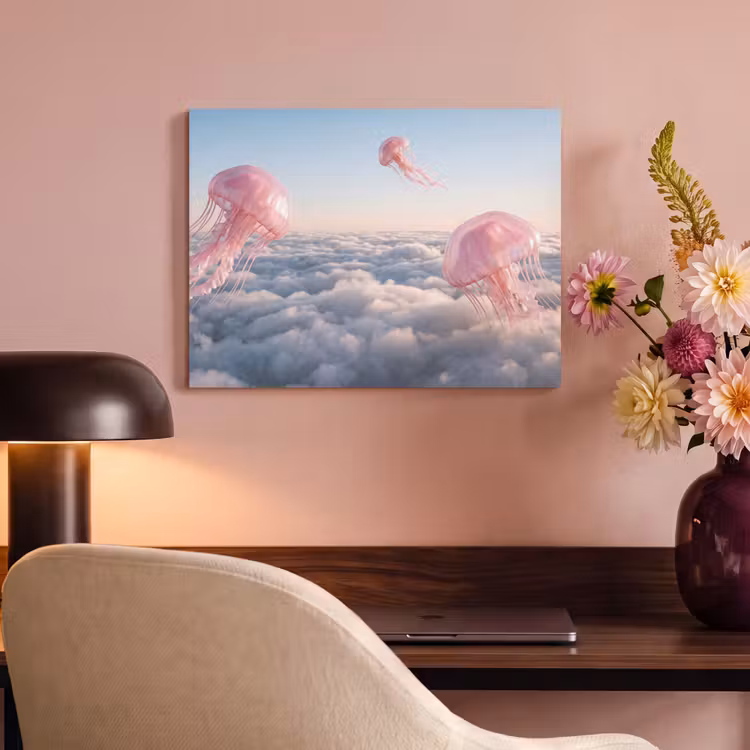 Acoustic Panel - Pink Animal - Clouds - Roze dier - Wolken PET vilt klein
