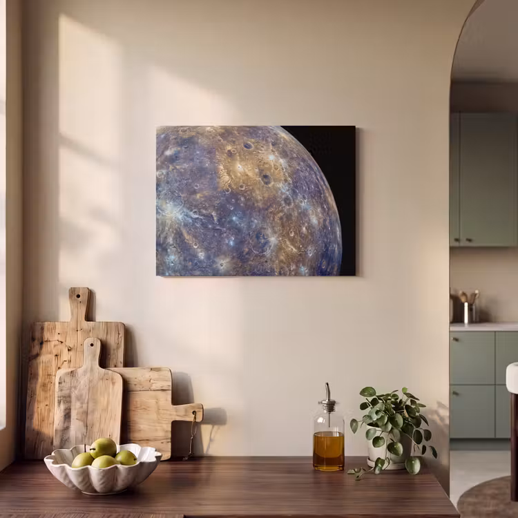 Acoustic Panel - Planet - Craters - Space - Planeet - Kraters - Ruimte PET vilt klein