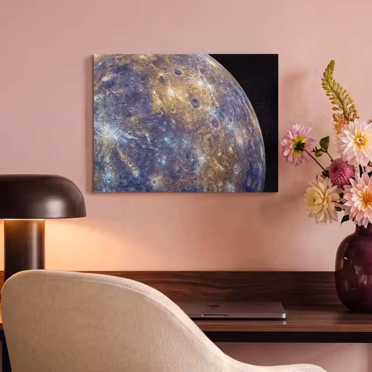 Acoustic Panel - Planet - Craters - Space - Planeet - Kraters - Ruimte PET vilt klein