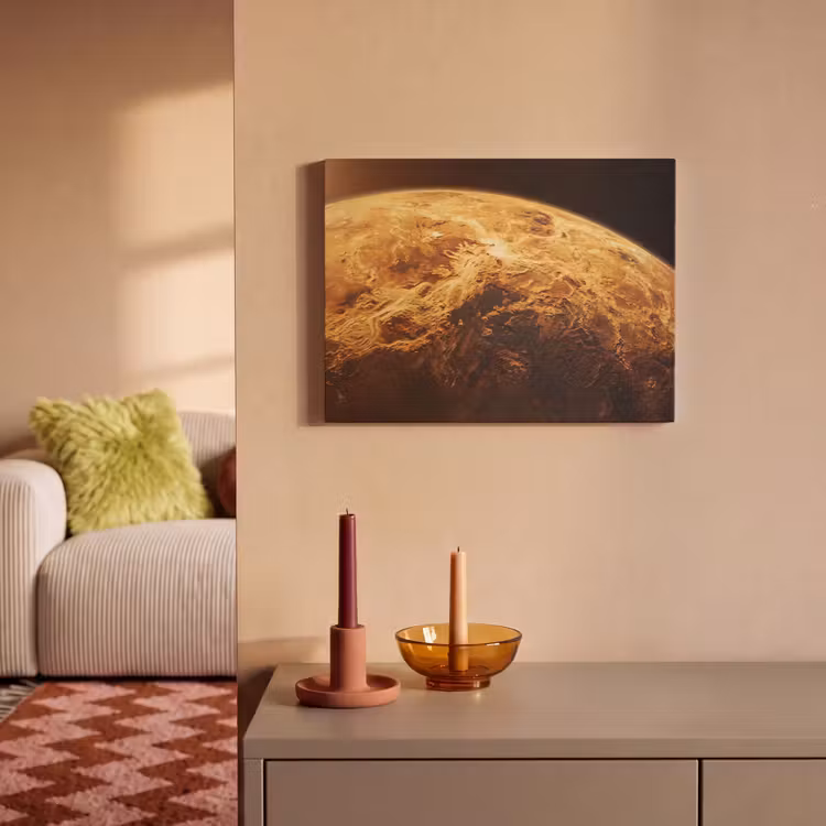 Acoustic Panel - Planet - Space - Orange - Planeet - Ruimte - Oranje PET vilt klein