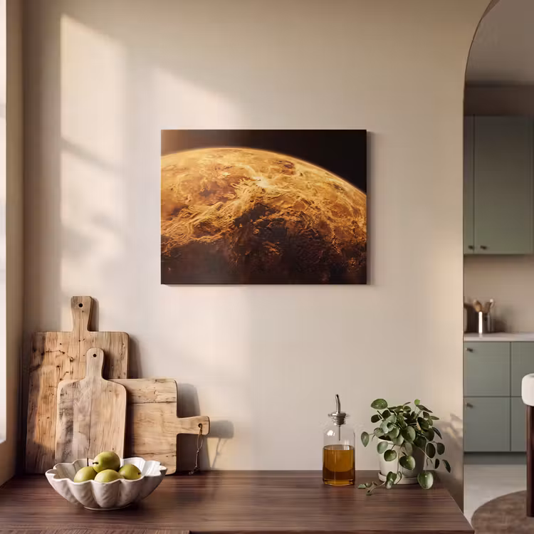 Acoustic Panel - Planet - Space - Orange - Planeet - Ruimte - Oranje PET vilt klein