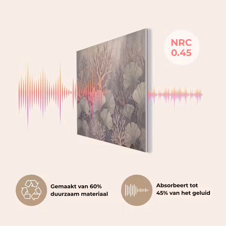 Plant - Bladeren - Zee - Illustratie - Groen PET vilt klein -USP_NL