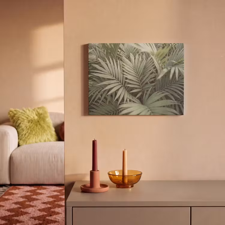 Plant - Palmbladeren - Natuur - Groen PET vilt klein -sfeer1