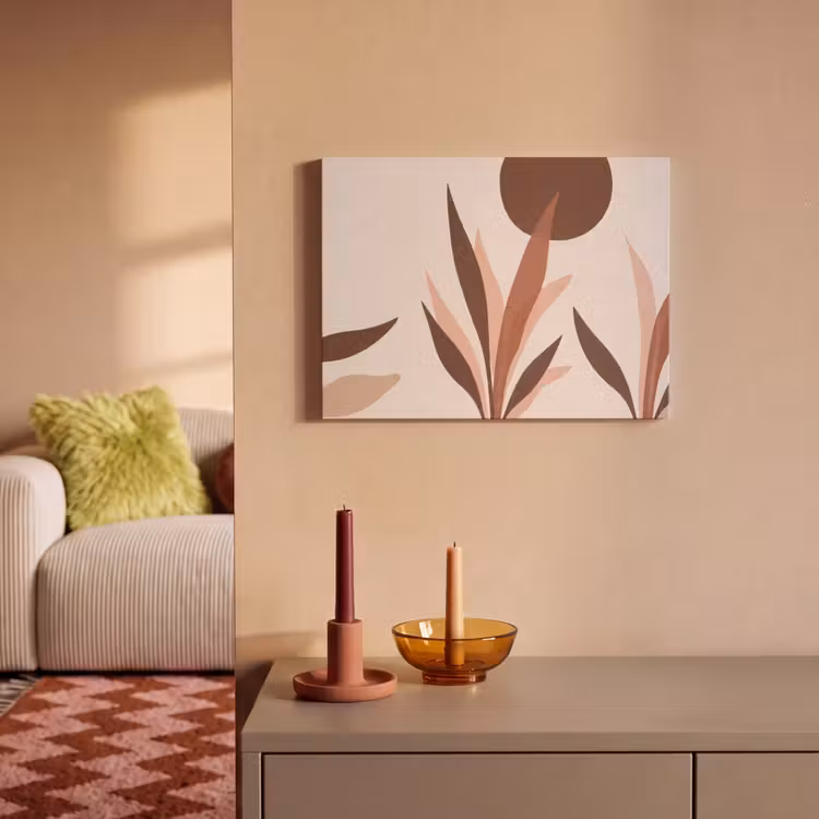 Planten - Abstract - Natuur - Bruin PET vilt klein -sfeer1