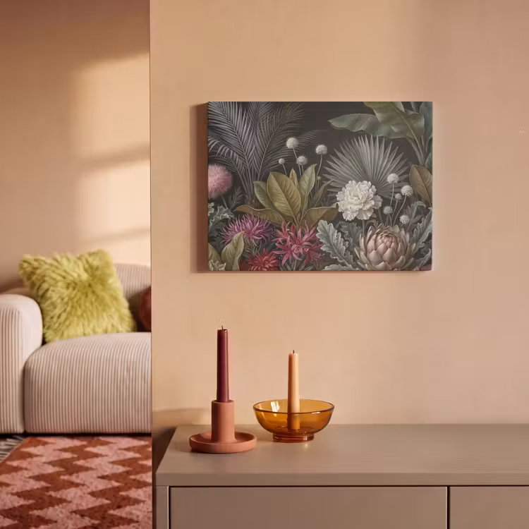 Planten - Tropisch - Botanisch - Donker - Groen PET vilt klein -sfeer1