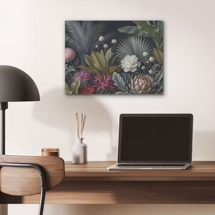 Planten - Tropisch - Botanisch - Donker - Groen PET vilt klein -sfeer5