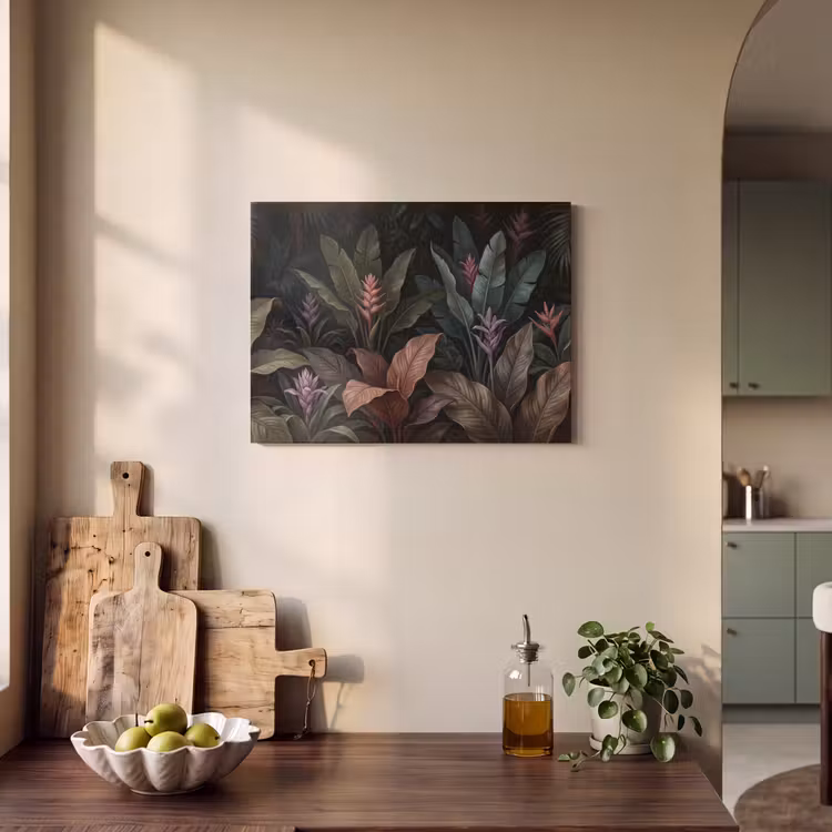 Planten - Tropisch - Jungle - Donker - Natuur PET vilt klein -sfeer2
