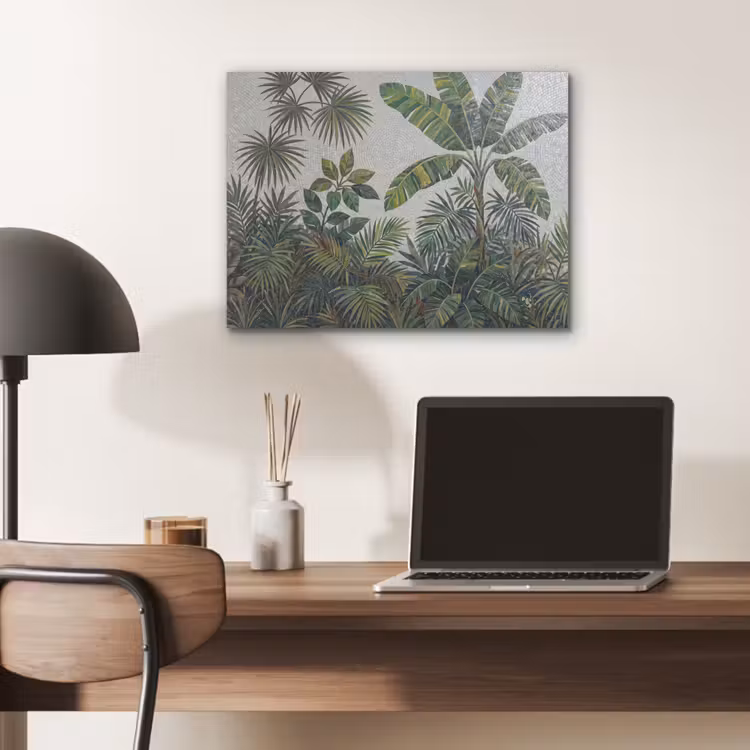 Planten - Tropisch - Mozaïek - Groen - Natuur PET vilt klein -sfeer5