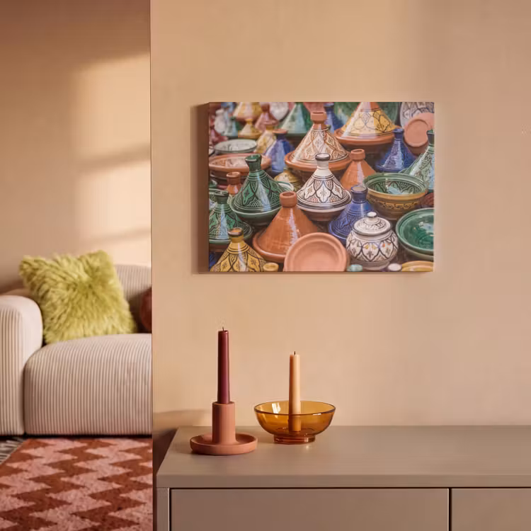 Acoustic Panel - Pottery - Colorful - Pattern - Aardewerk - Kleurrijk - Patroon PET vilt klein