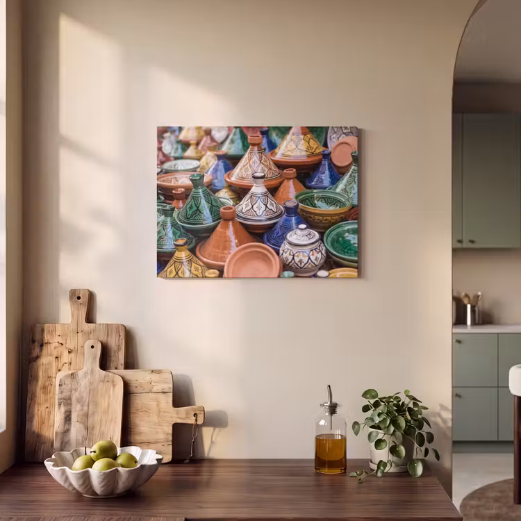 Acoustic Panel - Pottery - Colorful - Pattern - Aardewerk - Kleurrijk - Patroon PET vilt klein