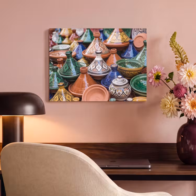Acoustic Panel - Pottery - Colorful - Pattern - Aardewerk - Kleurrijk - Patroon PET vilt klein