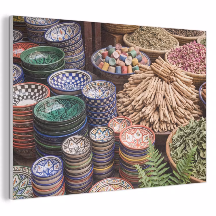 Acoustic Panel - Pottery - Oriental - Colorful - Aardewerk - Oosters - Kleurrijk PET vilt klein