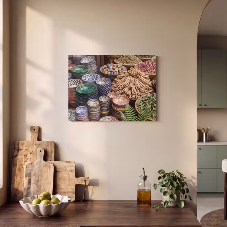 Acoustic Panel - Pottery - Oriental - Colorful - Aardewerk - Oosters - Kleurrijk PET vilt klein