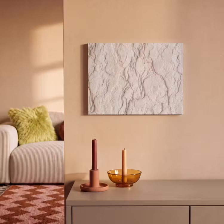 Rots - Structuur - Natuur - Beige - Abstract PET vilt klein -sfeer1