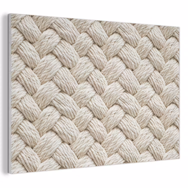 Touw - Gebreid - Beige PET vilt klein 837 -3d