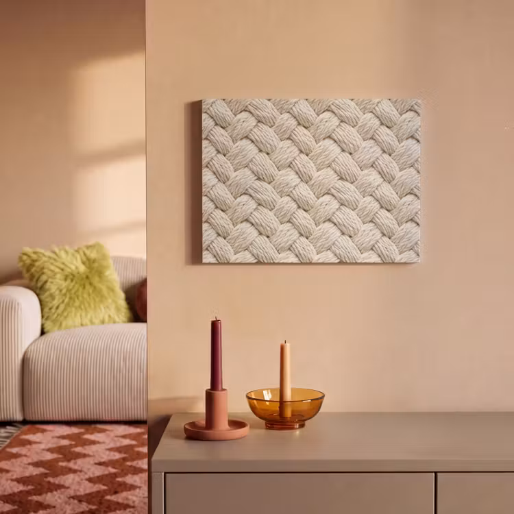 Touw - Gebreid - Beige PET vilt klein 837 -sfeer1