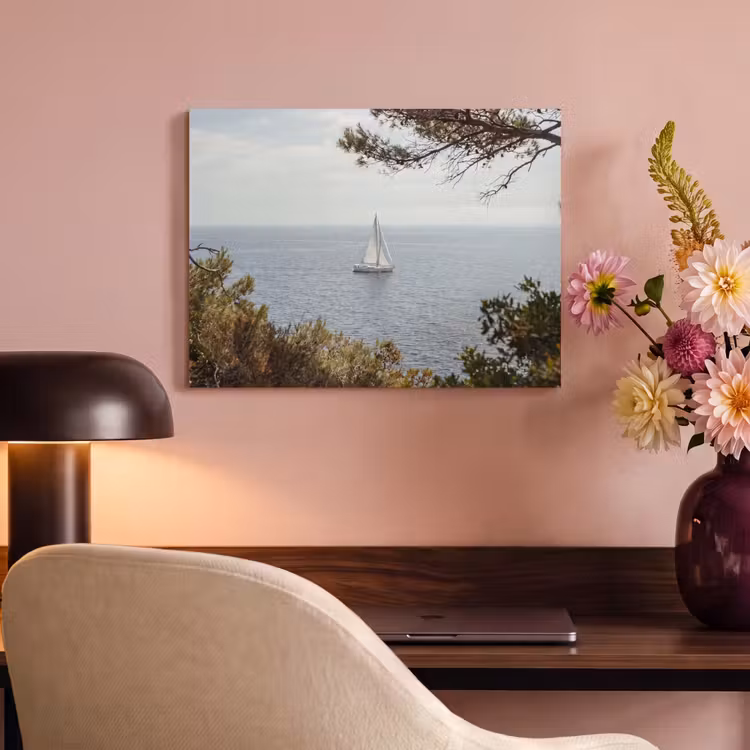 Acoustic Panel - Sailboat - trees - water - Zeilboot - bomen - water PET vilt klein
