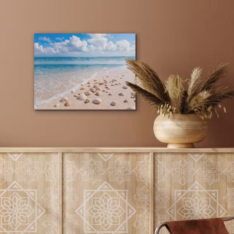 Schelpen - Strand - Natuur - Beige PET vilt klein -sfeer4
