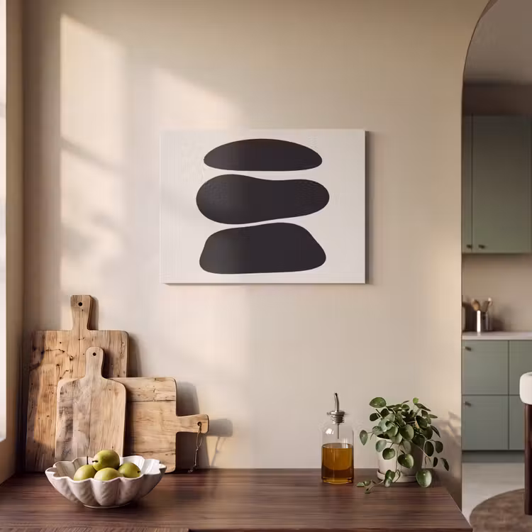 Acoustic Panel - Shapes - Organic - Black - Vormen - Organisch - Zwart PET vilt klein