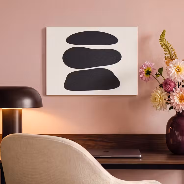 Acoustic Panel - Shapes - Organic - Black - Vormen - Organisch - Zwart PET vilt klein
