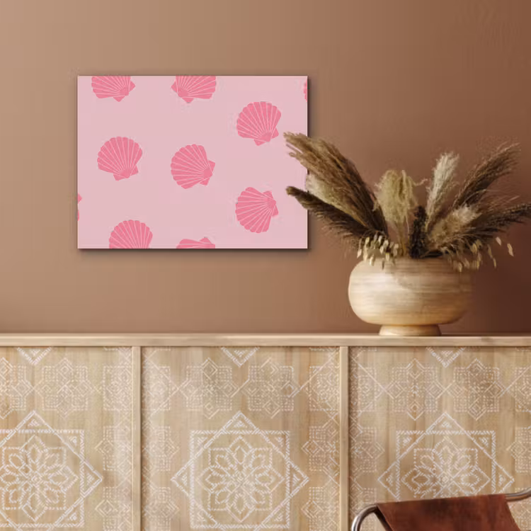 Schelp - Patroon - Zee - Modern - Roze PET vilt klein -sfeer4