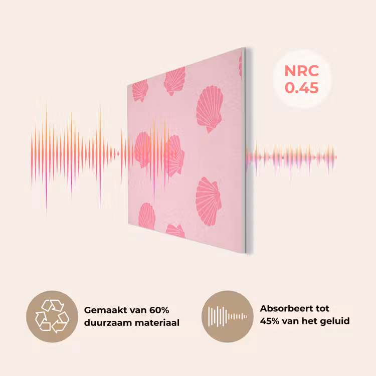 Schelp - Patroon - Zee - Modern - Roze PET vilt klein -USP_NL