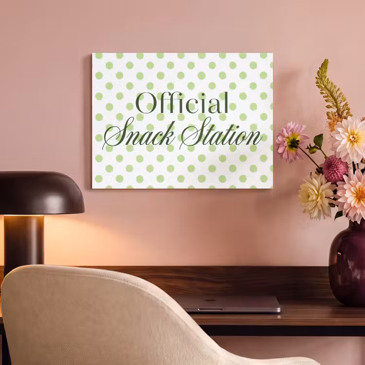 Snack Station - Groen - Stippen PET vilt klein -sfeer3