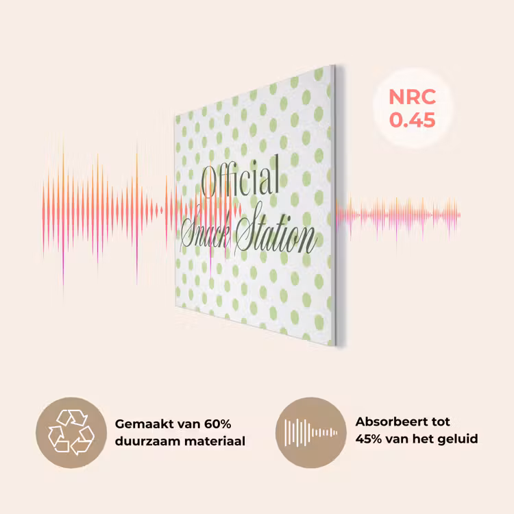 Snack Station - Groen - Stippen PET vilt klein -USP_NL