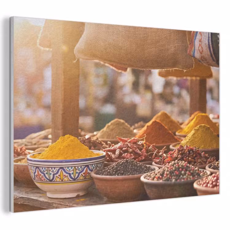 Acoustic Panel - Spices - Market - Colorful - Specerijen - Markt - Kleurrijk PET vilt klein
