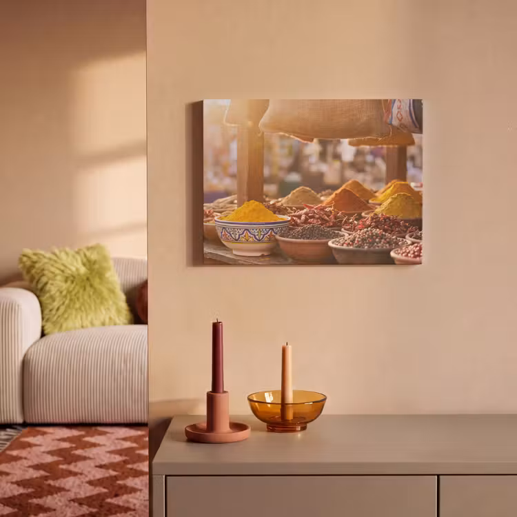 Acoustic Panel - Spices - Market - Colorful - Specerijen - Markt - Kleurrijk PET vilt klein