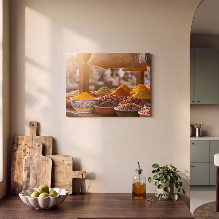 Acoustic Panel - Spices - Market - Colorful - Specerijen - Markt - Kleurrijk PET vilt klein