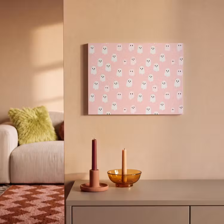 Spookjes - Patroon - Roze PET vilt klein 837 -sfeer1