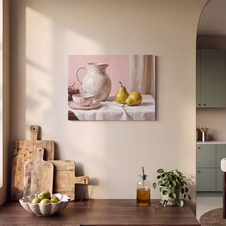 Acoustic Panel - Still Life - Fruit - Pink - Stilleven - Fruit - Roze PET vilt klein