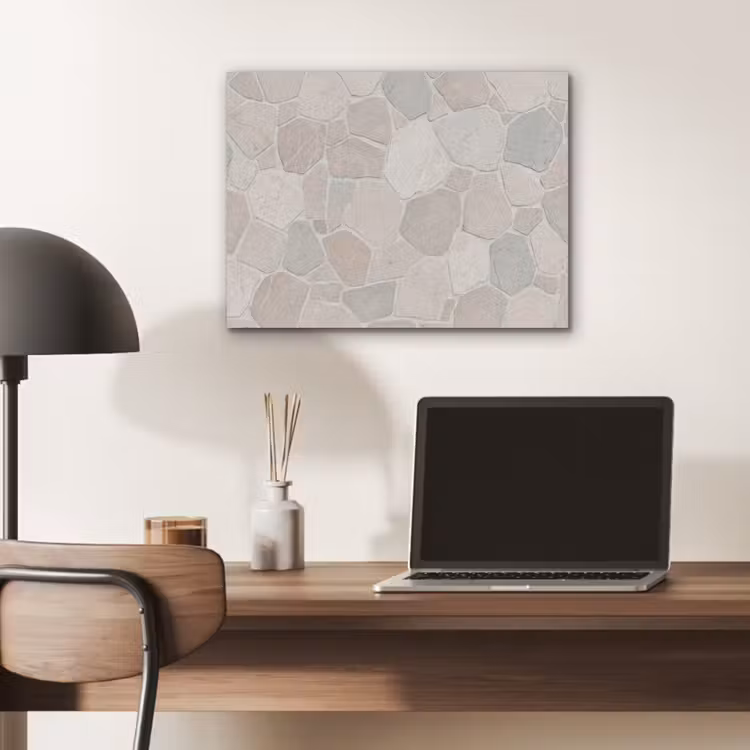 Steen - Patroon - Textuur - Beige PET vilt klein -sfeer5