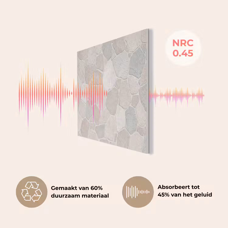 Steen - Patroon - Textuur - Beige PET vilt klein -USP_NL