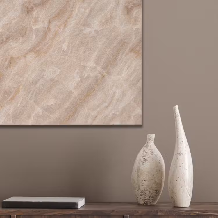Steen - Ader - Natuur - Modern - Beige PET vilt klein -sfeer6_closeup