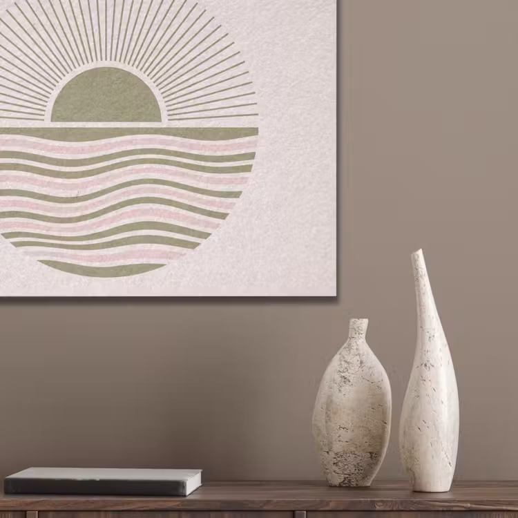 Zon - Zee - Abstract - Modern - Roze PET vilt klein -sfeer6_closeup
