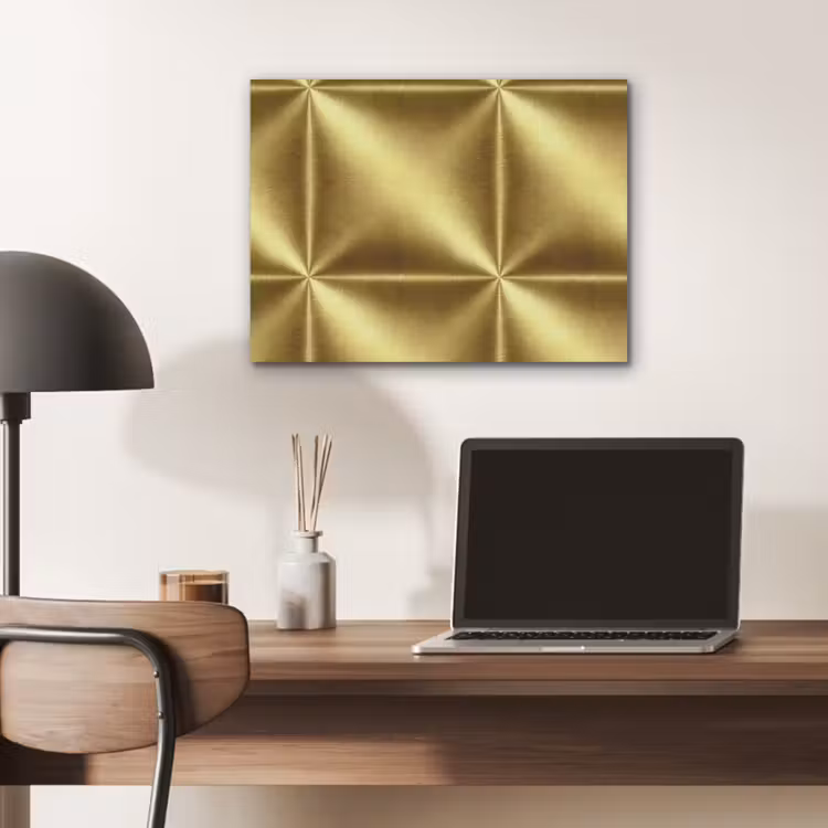 Textuur - Geborsteld Goud - Industrieel - Metallic PET vilt klein 837 -sfeer5