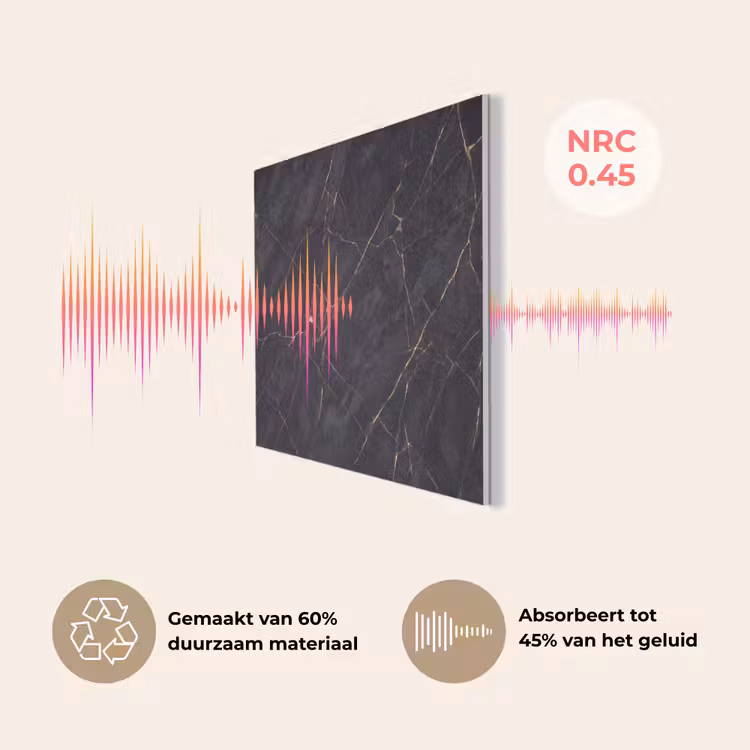 Textuur - Gouden lijnen - Abstract - Modern - Zwart PET vilt klein -USP_NL