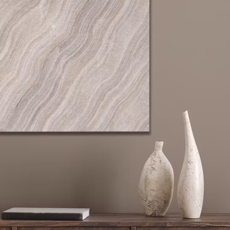 Textuur - Golvend - Abstract - Modern - Beige PET vilt klein -sfeer6_closeup